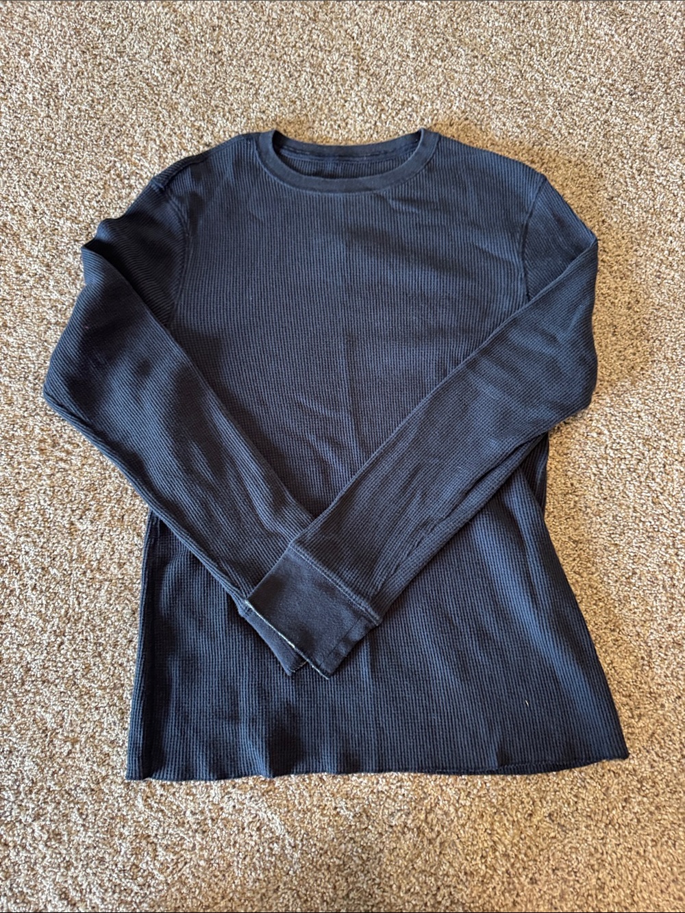 urban pipeline Navy Waffle Knit Crewneck Sweater